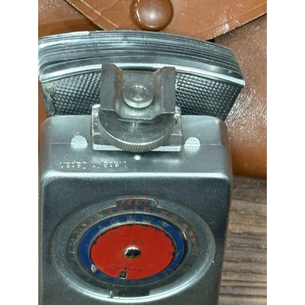 Vintage Hermes Exposure Rangefinder Fan CombiMeter IIa LOOK Japan + Leather Case